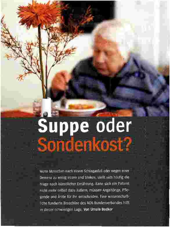 Vorschauseite 1: Suppe oder Sondenkost?