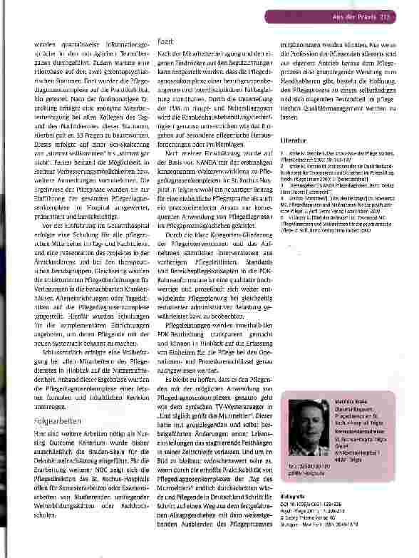 Vorschauseite 6: Wie Pflegediagnosenkomplexe in der Psychiatrie das täglich grüßende Murmeltier überwinden können