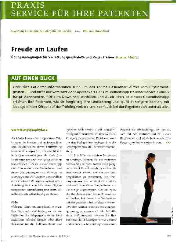 Vorschauseite 1: Freude am Laufen