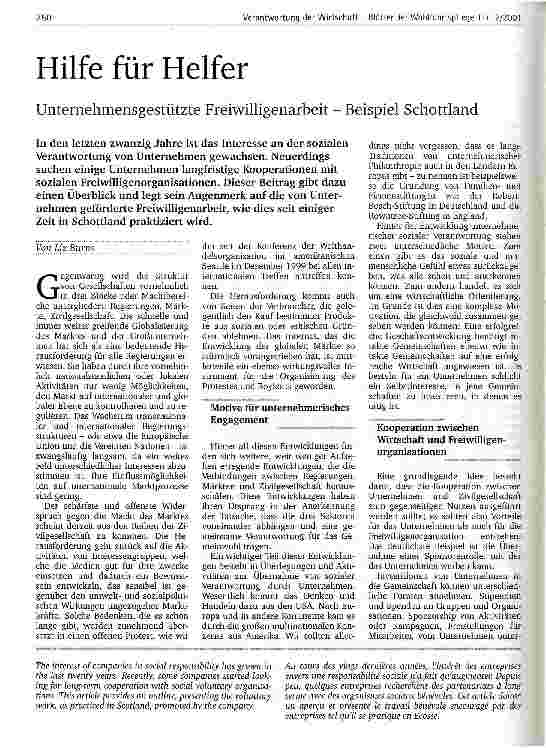Vorschauseite 1: Hilfe für Helfer