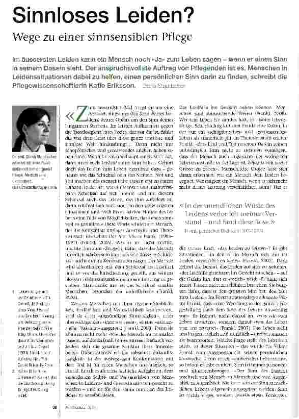 Vorschauseite 1: Sinnloses Leiden?