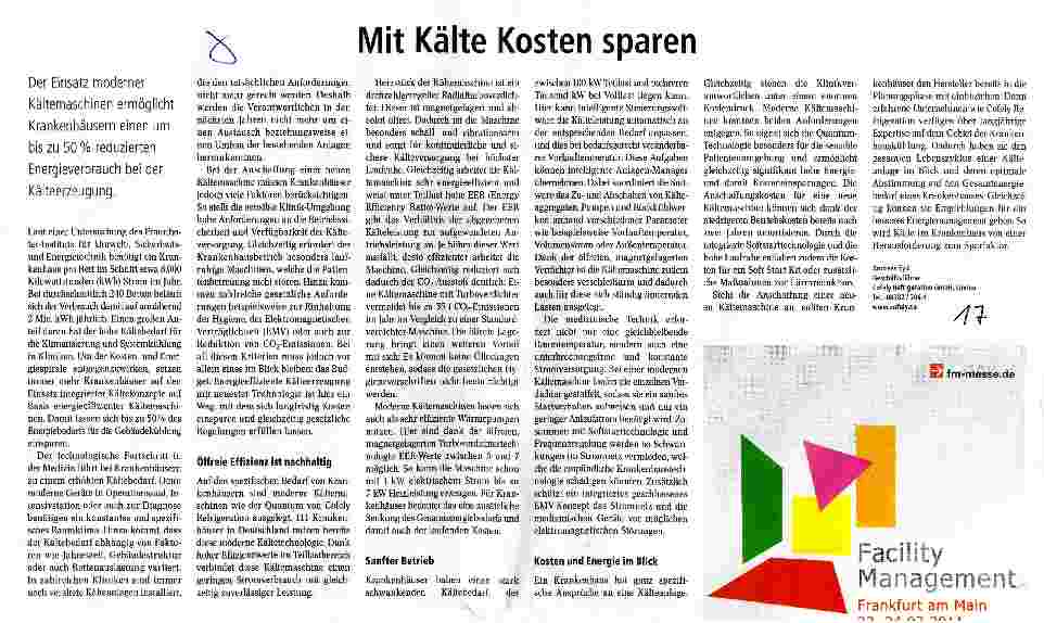 Vorschauseite 1: Mit Kälte Kosten sparen