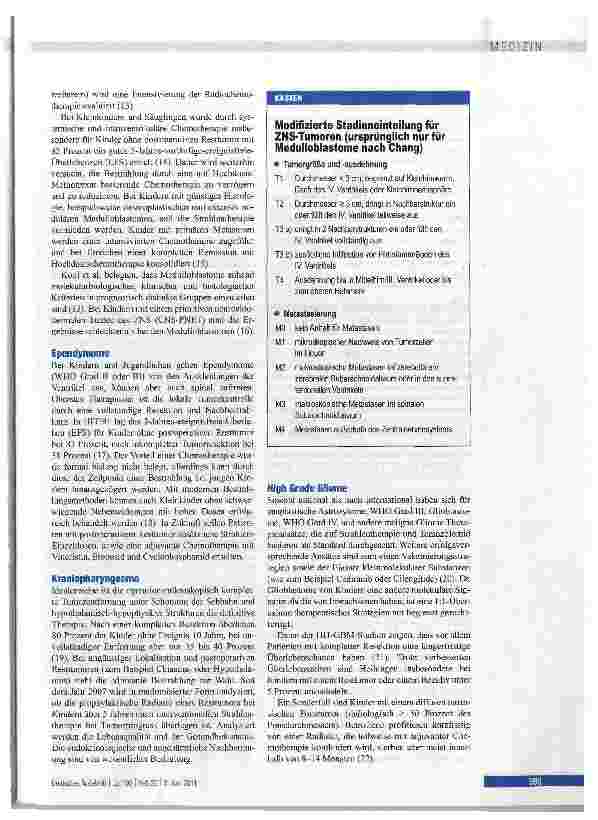 Vorschauseite 6: ZNS-Tumoren bei Kindern und Jugendlichen