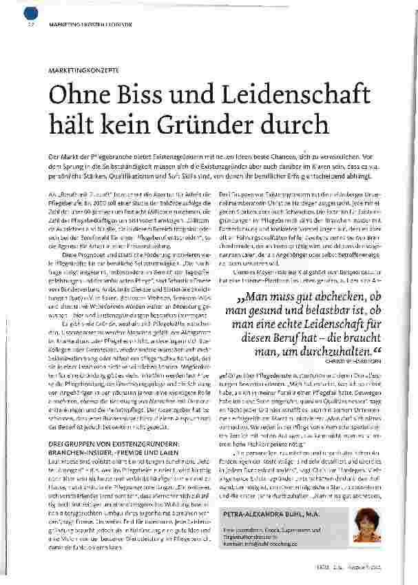 Vorschauseite 3: Existenzgründer und Selbstständigkeit