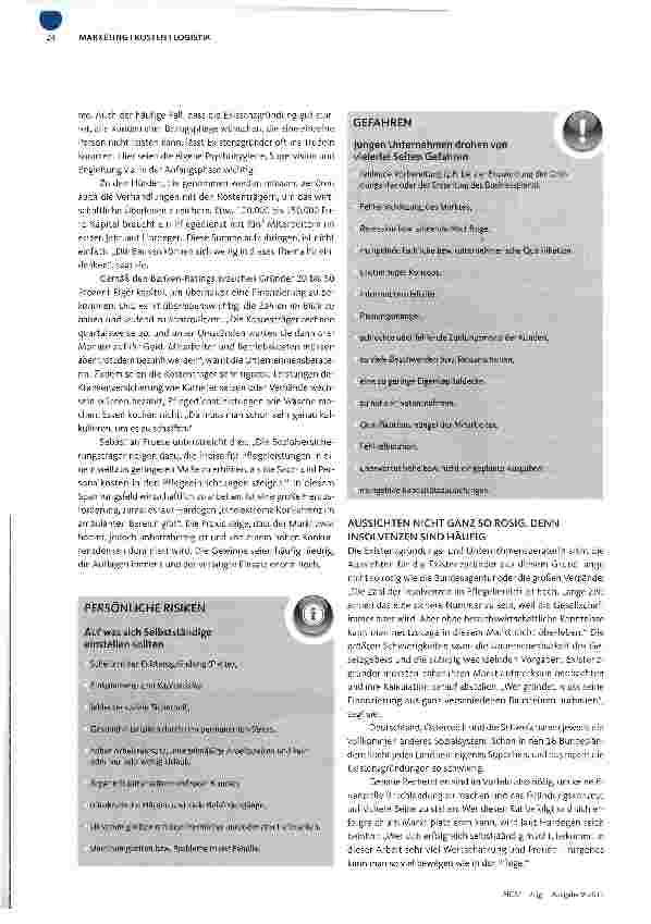 Vorschauseite 5: Existenzgründer und Selbstständigkeit