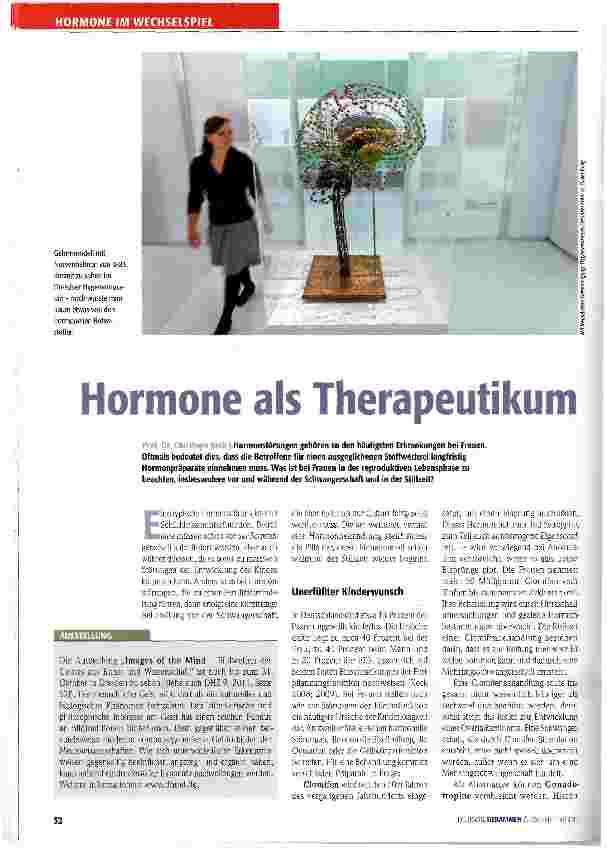 Vorschauseite 1: Hormone als Therapeutikum