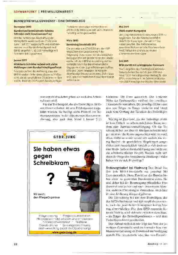 Vorschauseite 3: Freiwillige vor