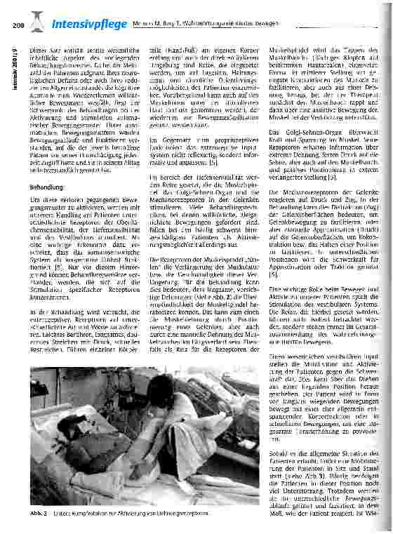 Vorschauseite 3: Wahrnehmungsorientiertes Bewegen Ein physiotherapeutisches Behandlungskonzept auf der neurologischen Intensivstation