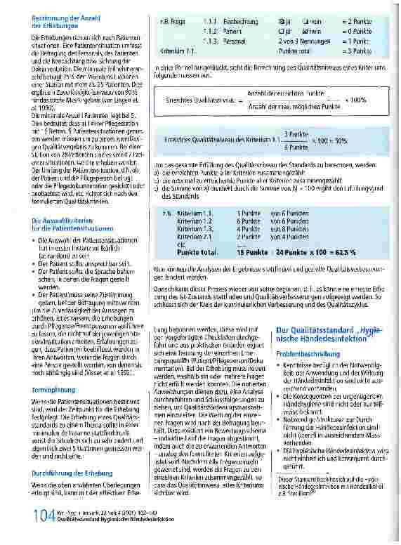 Vorschauseite 2: Qualitätsstandard Hygienische Händedesinfektion - ein Beitrag zum Qualitätsmanagement in der Hygiene