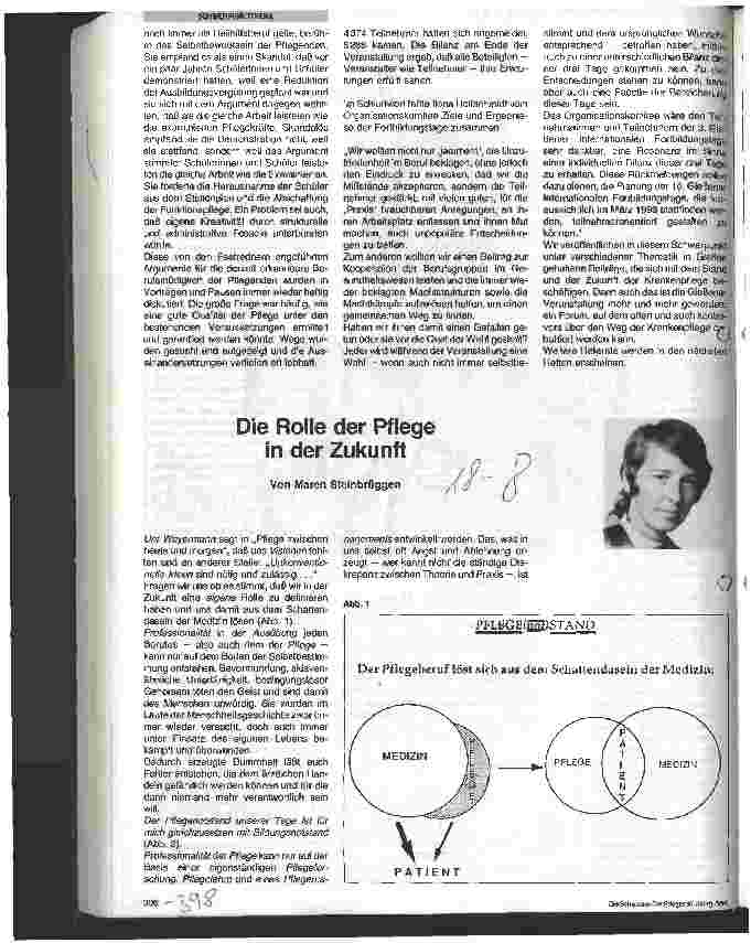 Vorschauseite 2: Gießener Krankenpflegepreis 1991 - Olena Luciak - Diplom-Krankenschwester