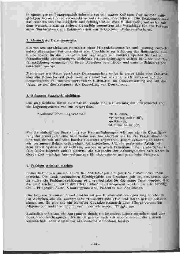 Vorschauseite 2: Dekubitusprophylaxe und -therapie - Anlaß zur Einführung der Pflegedokumentation