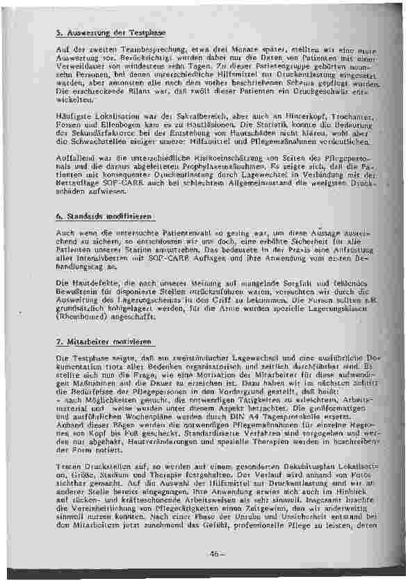 Vorschauseite 4: Dekubitusprophylaxe und -therapie - Anlaß zur Einführung der Pflegedokumentation