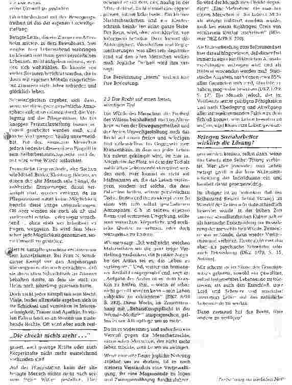 Vorschauseite 3: Die Würde des Menschen im Altenheim (I)