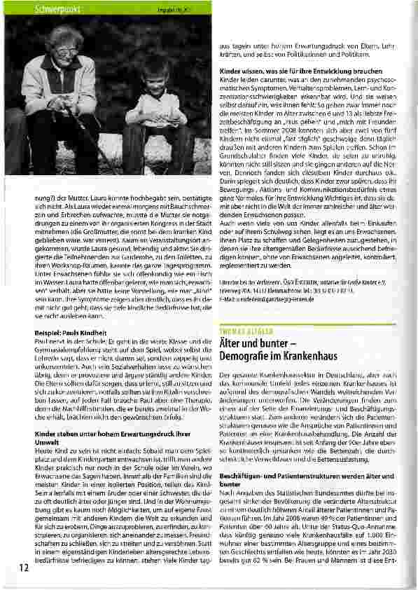 Vorschauseite 2: Demografie und Gesundheit konkret