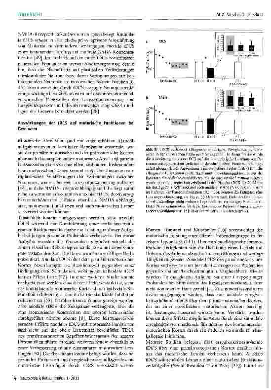 Vorschauseite 4: Transkranielle Gleichstromstimulation (tDCS) in der motorischen Rehabilitation des Schlaganfalls