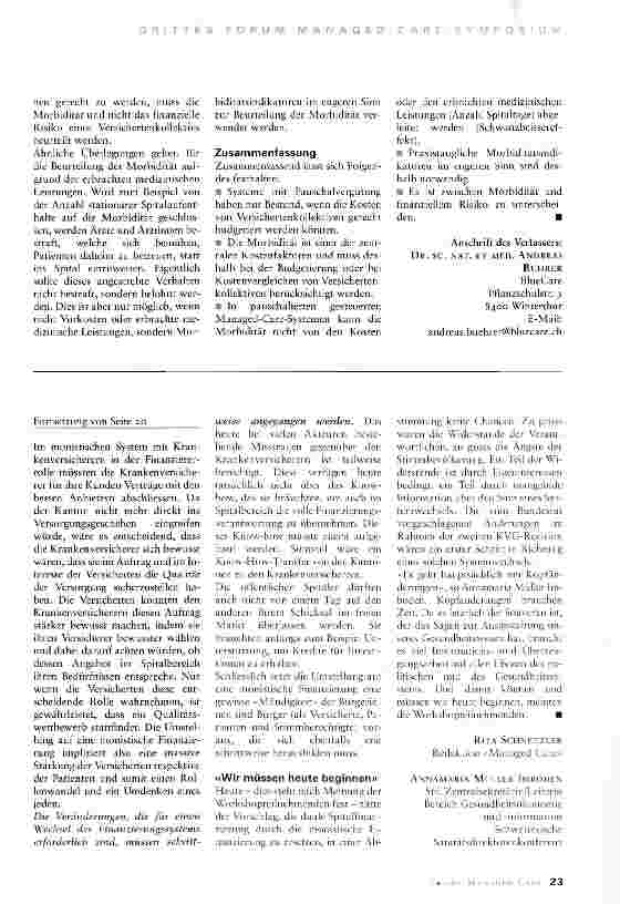 Vorschauseite 3: Von der dualen zur monistischen Spitalfinanzierung