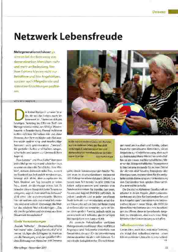 Vorschauseite 1: Netzwerk Lebensfreude