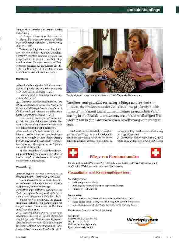 Vorschauseite 2: „family health nursing in Österreich