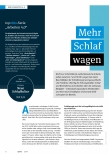 Vorschauseite 1: Mehr Schlaf wagen