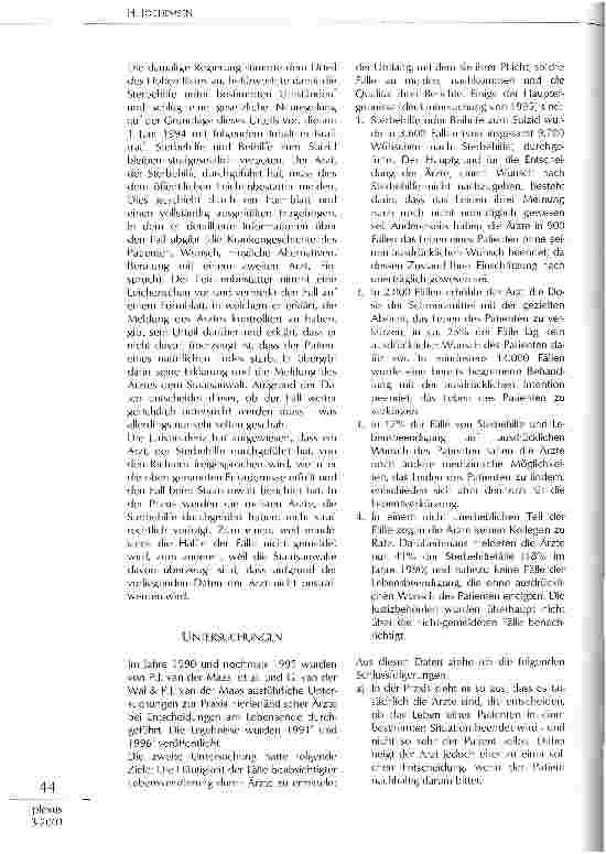 Vorschauseite 2: Sterbehilfe: Wirkt das niederländische Modell?