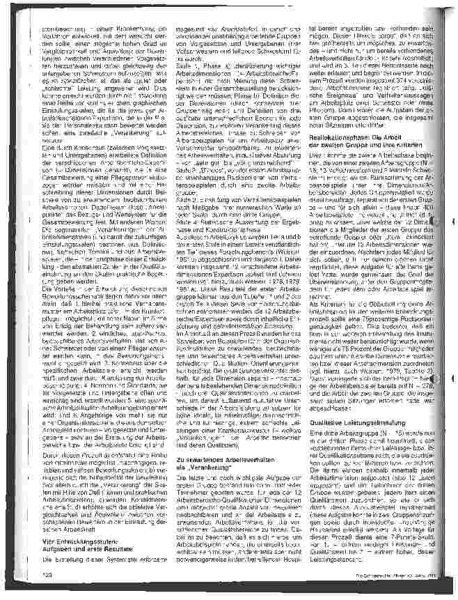 Vorschauseite 2: Über die Entwicklung einer neuen Bewertungssystematik von Beschäftigten im Krankenpflegebereich
