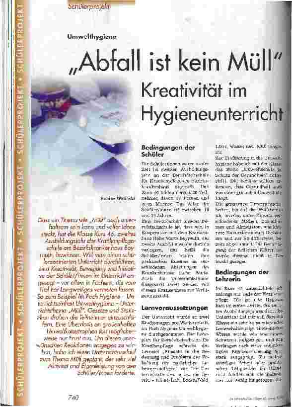 Vorschauseite 1: Abfall ist kein Müll