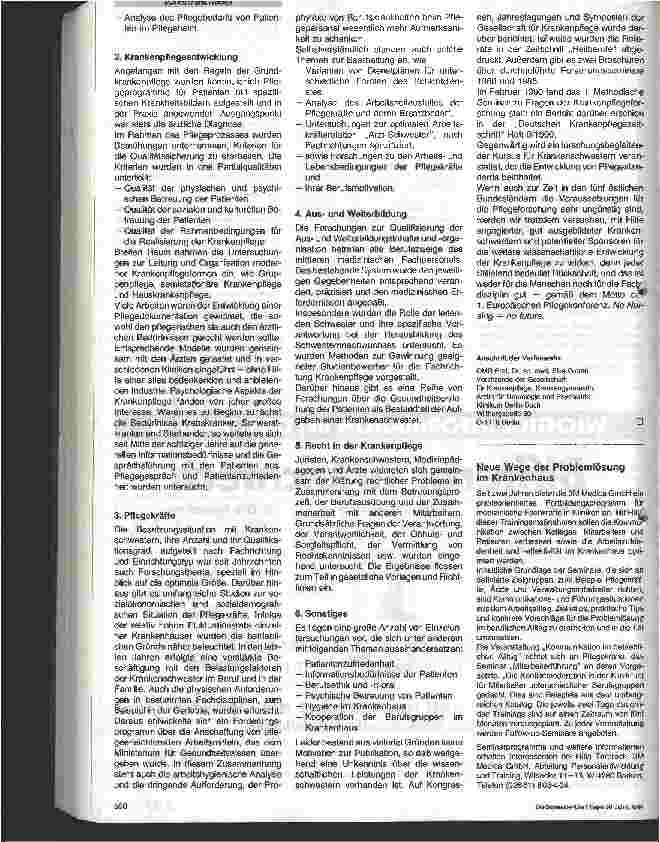 Vorschauseite 3: Krankenpflegeforschung in der ehemaligen DDR