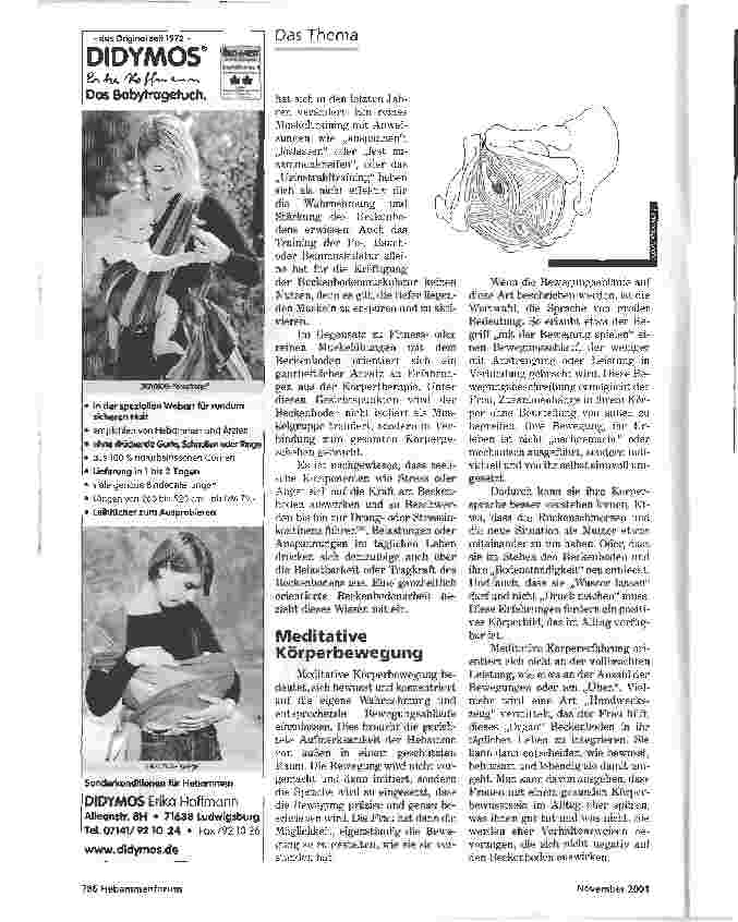 Vorschauseite 5: VON DER NIEDERKUNFT ZUR AUFRICHTUNGDER BECKENBODEN IN DER HEBAMMENARBEIT