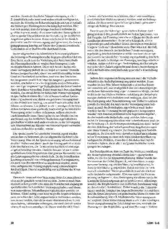 Vorschauseite 5: Reformkonzept des GKV-Spitzenverbandes zur Weiterentwicklung der Bedarfsplanung