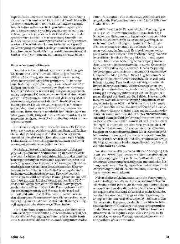Vorschauseite 6: Reformkonzept des GKV-Spitzenverbandes zur Weiterentwicklung der Bedarfsplanung