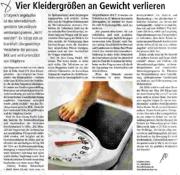 Vorschauseite 1: Vier Kleidergrößen an Gewicht verlieren