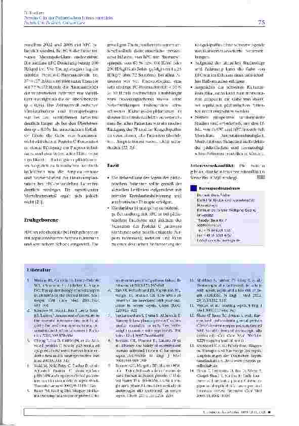 Vorschauseite 4: Protein C in der Pädiatrischen Intensivmedizin