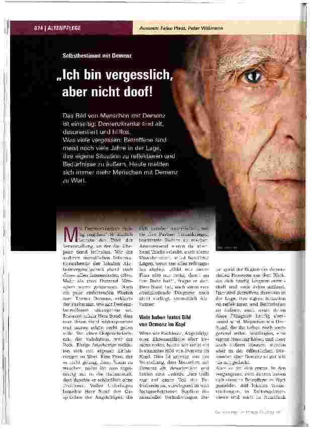 Vorschauseite 1: Ich bin vergesslich aber nicht doof!