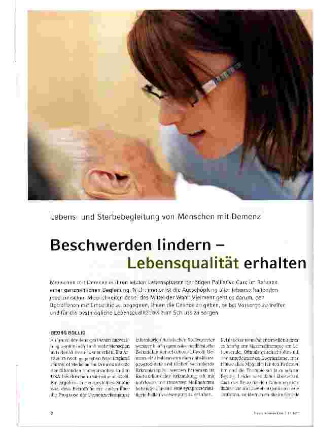 Vorschauseite 1: Beschwerden lindern - Lebensqualität erhalten