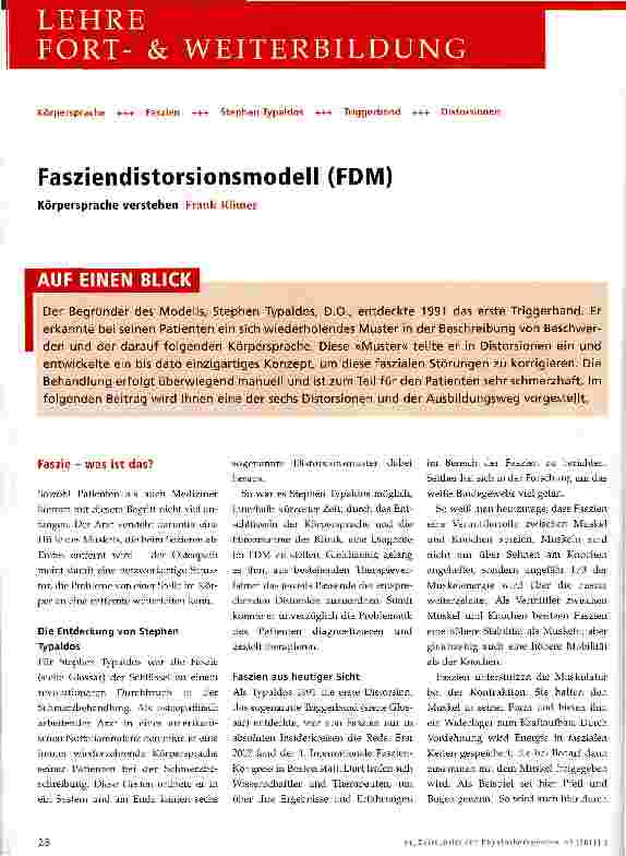 Vorschauseite 1: Fasziendistorsionsmodell (FDM)Körpersprache verstehen