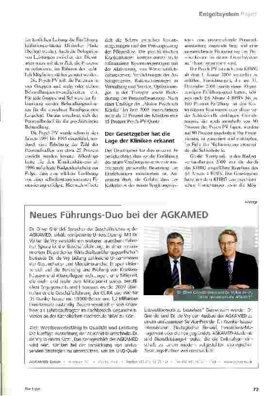 Vorschauseite 3: Die Psychiatrie muss die Fachkraft-Quote erfüllen