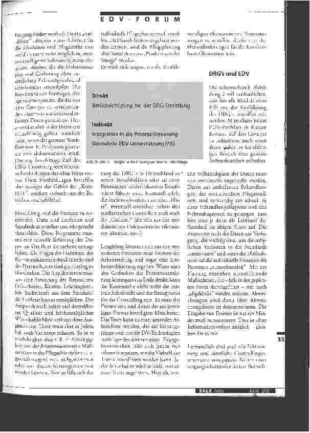 Vorschauseite 2: DRGs verändern das KIS