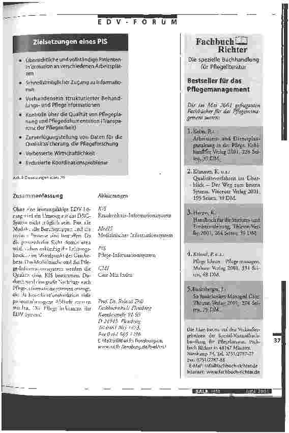 Vorschauseite 4: DRGs verändern das KIS