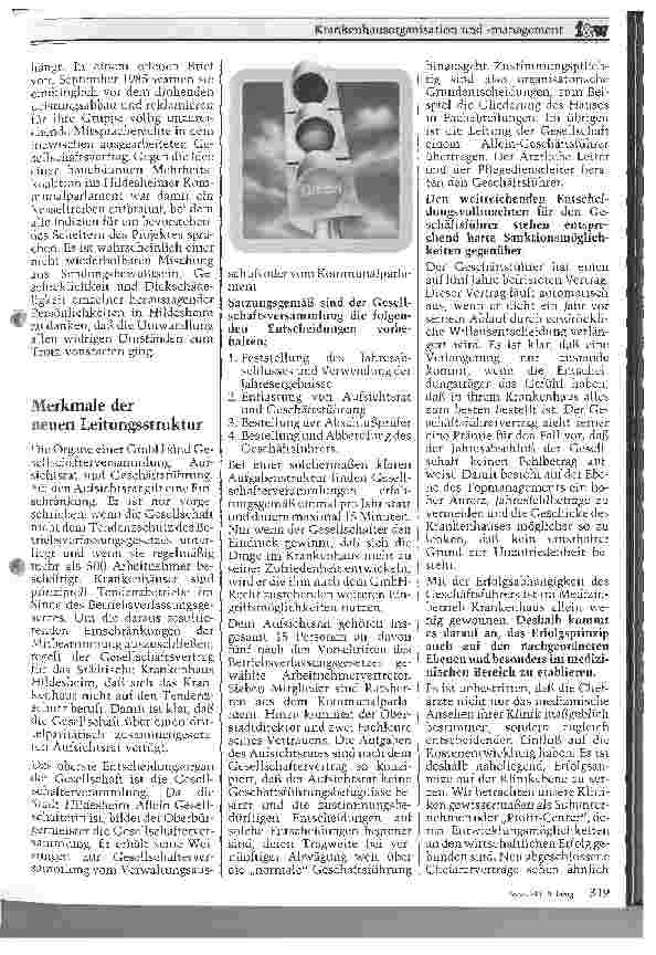 Vorschauseite 4: Krankenhausorganisation und -management Vom kommunalen Regiebetrieb zur gemeinnützigen Gesellschaft