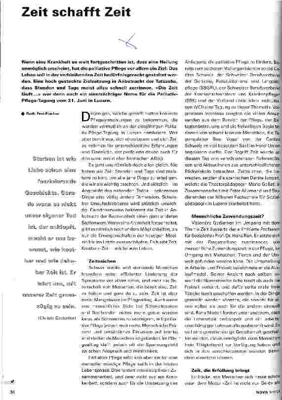 Vorschauseite 1: Zeit schafft Zeit