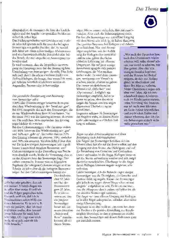 Vorschauseite 5: Stoma und Beruf