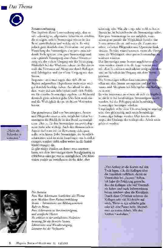 Vorschauseite 6: Stoma und Beruf