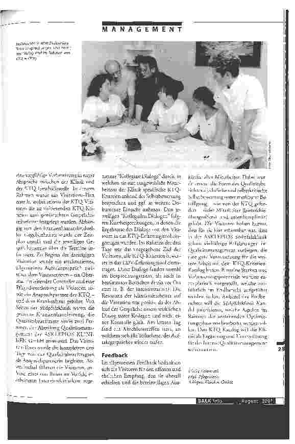 Vorschauseite 4: KTQ-Pilotphase in der ASKLEPIOS Südpfalzklinik Kandel