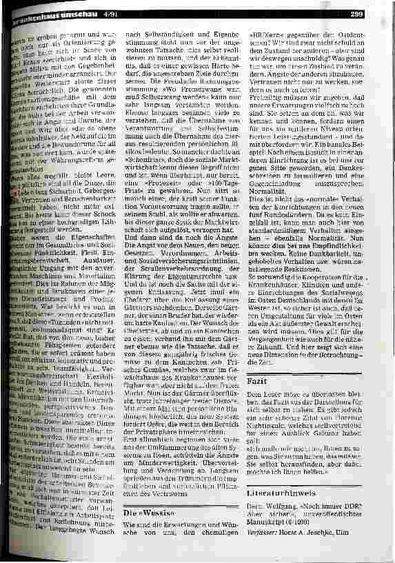 Vorschauseite 2: Noch immer DDR? - Immer noch DDR!