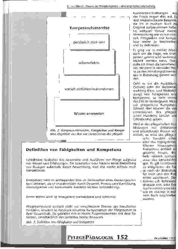 Vorschauseite 3: Theorie der Pflegekompetenz - eine empirische Untersuchung
