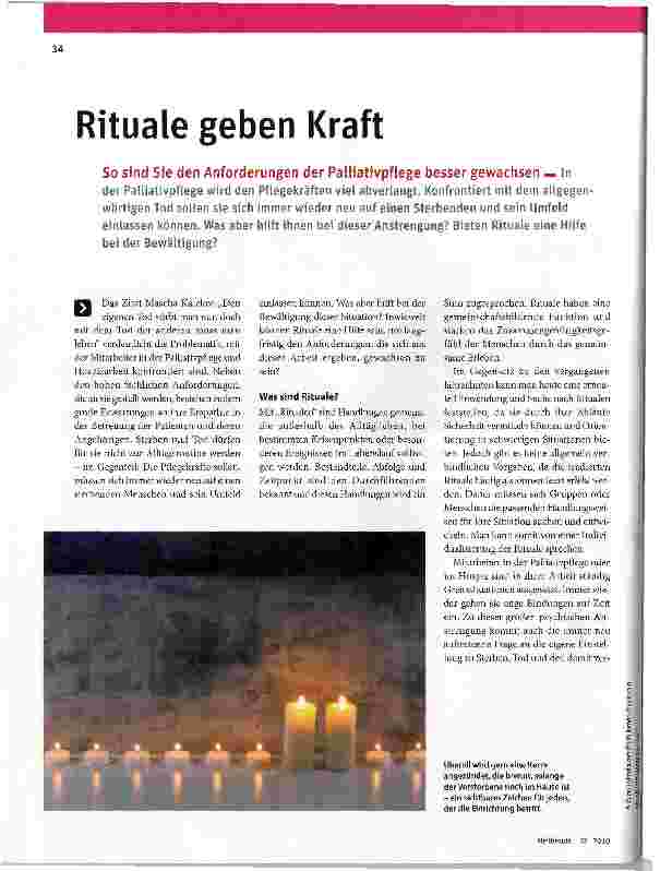 Vorschauseite 1: Rituale geben Kraft