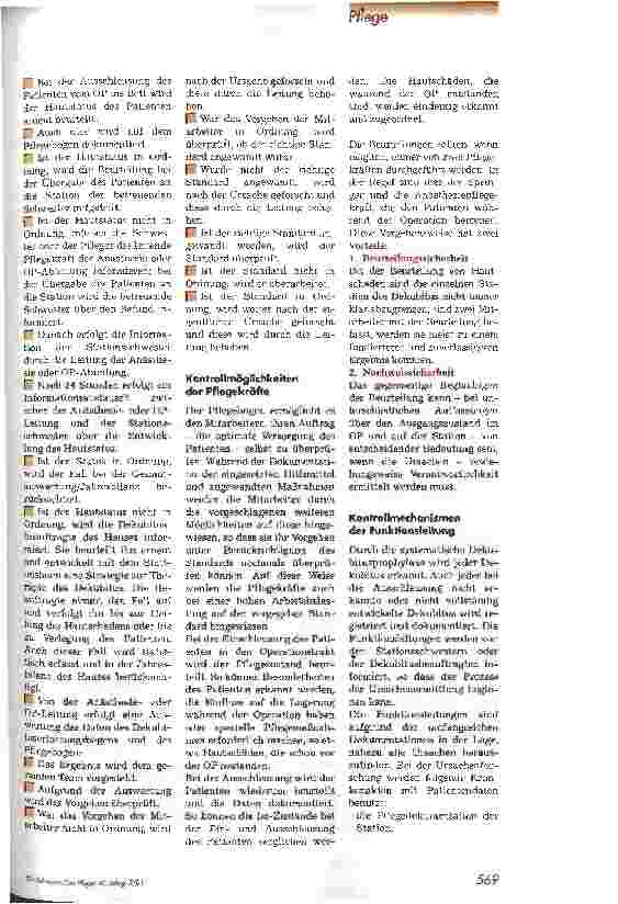 Vorschauseite 4: Prozessstandards zur Dekubitusprophylaxe im OP OP-Pflege, 2. Teil