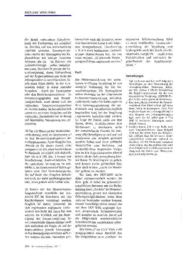 Vorschauseite 6: Mehr Rationalität in der vertragsärztlichen Vergütung