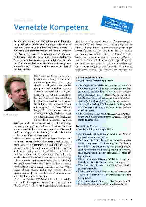 Vorschauseite 1: Vernetzte Kompetenz