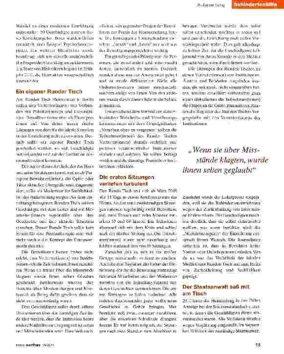 Vorschauseite 2: „Die Zeit hat auch den Umgang in unserem Haus verändert